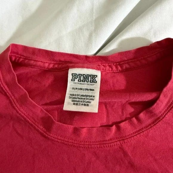 PINK Victoria's Secret Red Long Sleeve Tee - Picture 2 of 3